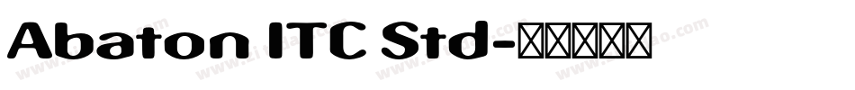 Abaton ITC Std字体转换